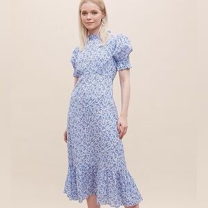 Ghost Blue and White Floral Dress